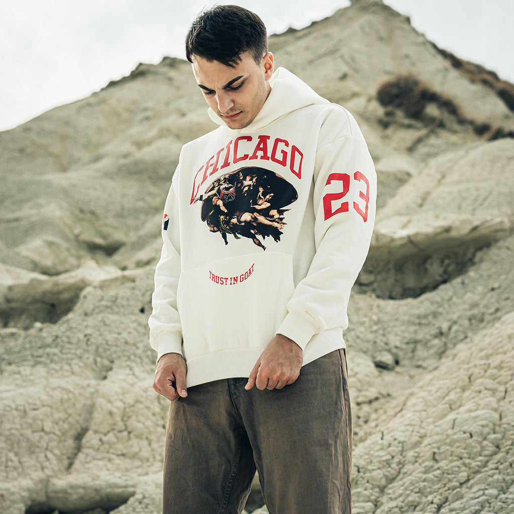 The Goat © white hoodie - INDEPENDENTREPUBLIC®      