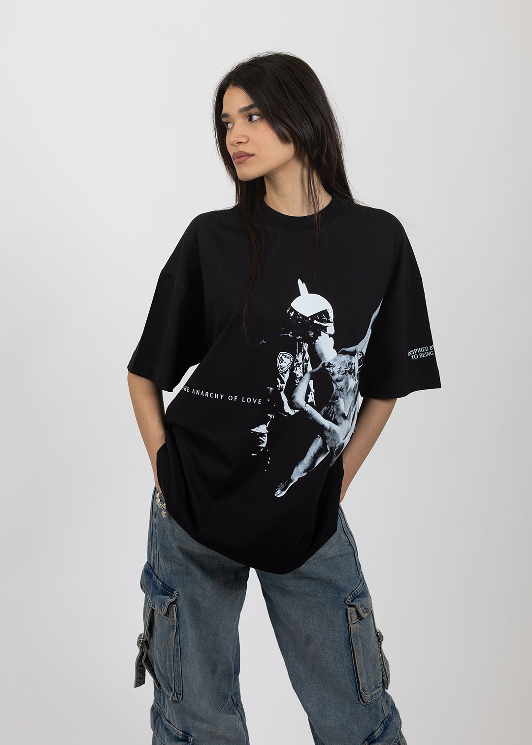 Gianni Kavanagh Black Anarchy Scorpio T-Shirt Uomo – Maglia Scorpione Casual Dal Fit Regolare