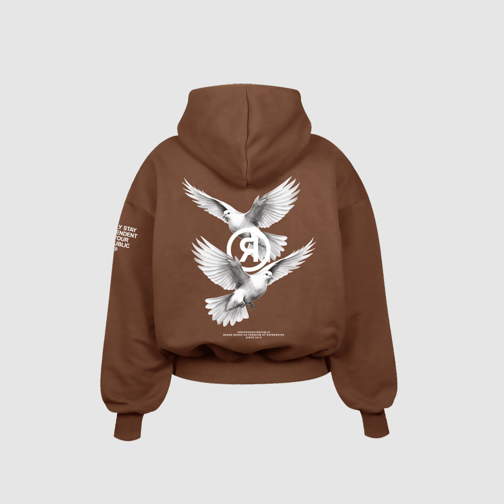 Freedom © cacao hoodie - INDEPENDENTREPUBLIC®      