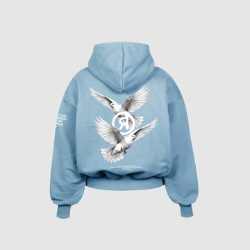 Freedom © light blue hoodie - INDEPENDENTREPUBLIC®      