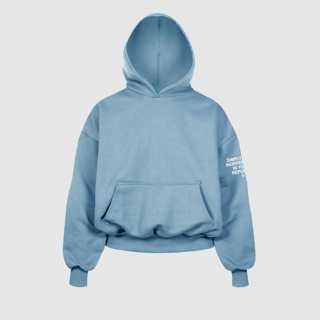 Freedom © light blue hoodie - INDEPENDENTREPUBLIC®      