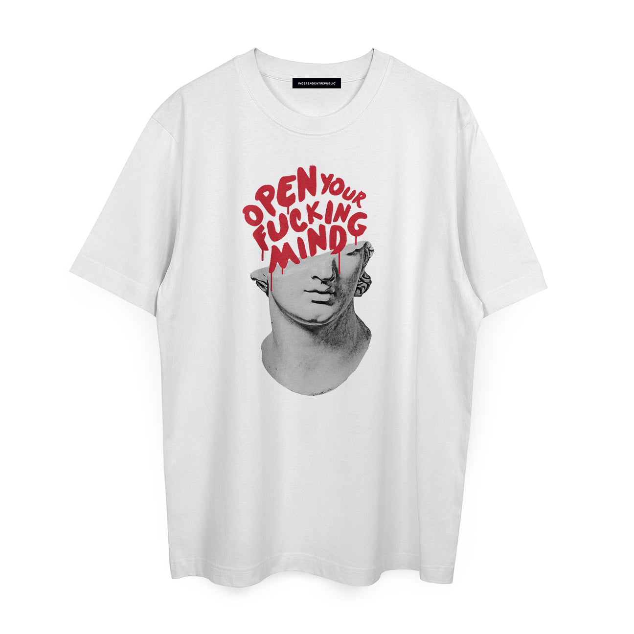 Open Mind © white t-shirt - INDEPENDENTREPUBLIC®      