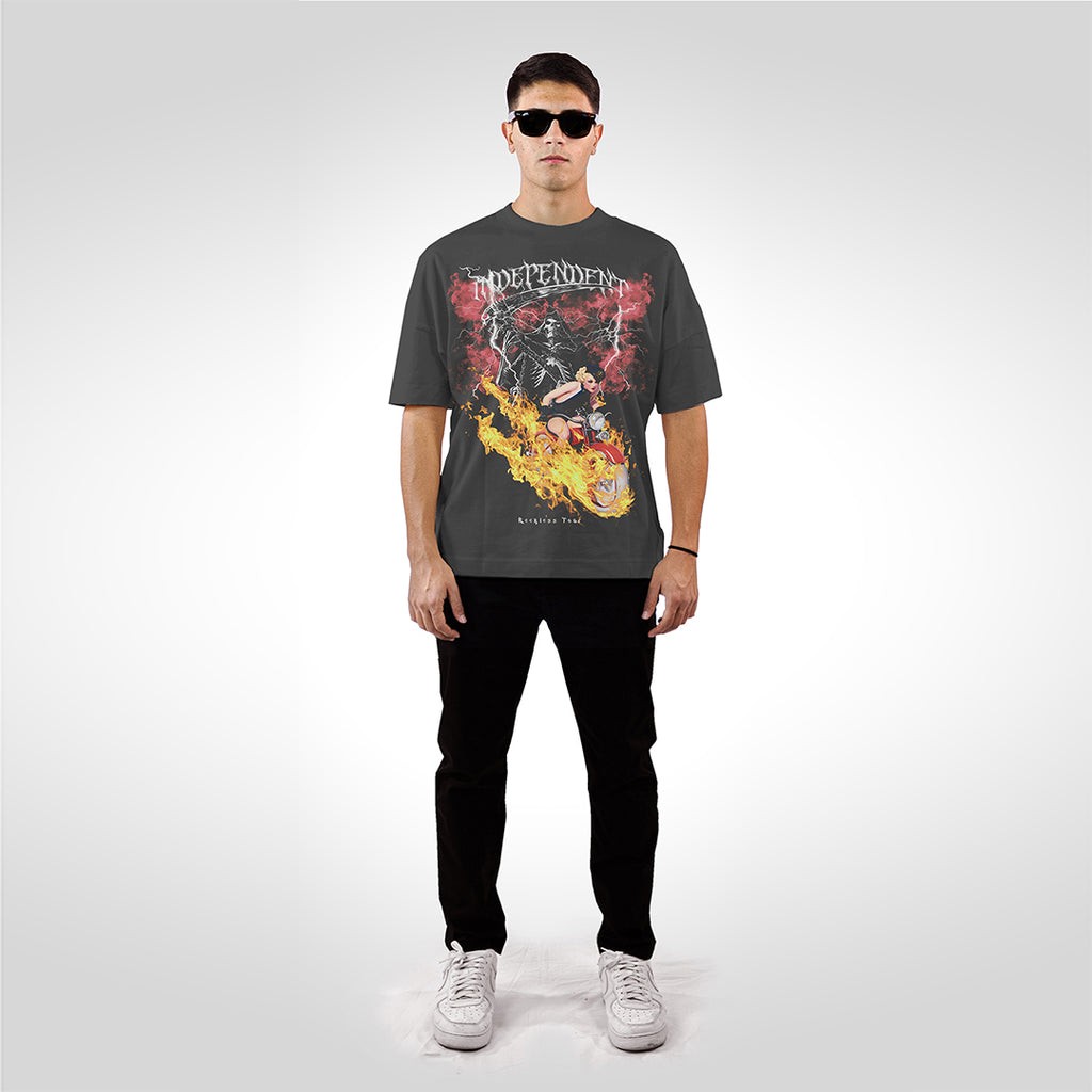 Reckless Rider © grey t-shirt - INDEPENDENTREPUBLIC®      