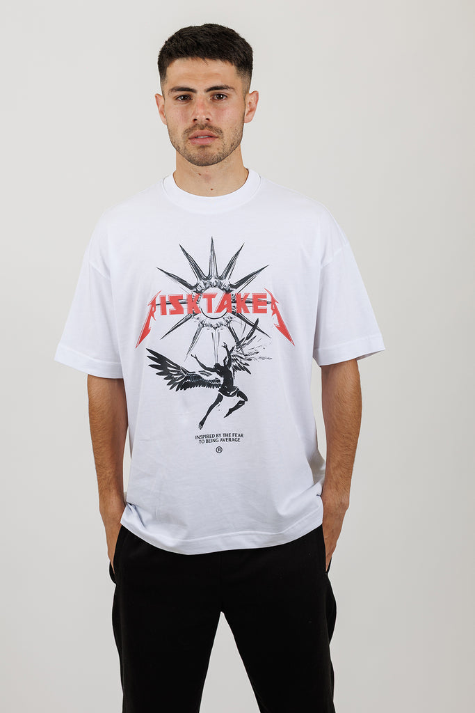 Risk © white T-shirt - INDEPENDENTREPUBLIC®      