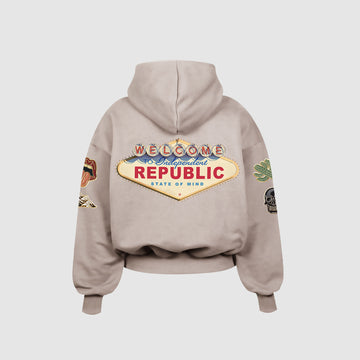 State of Mind © beige hoodie - INDEPENDENTREPUBLIC®      
