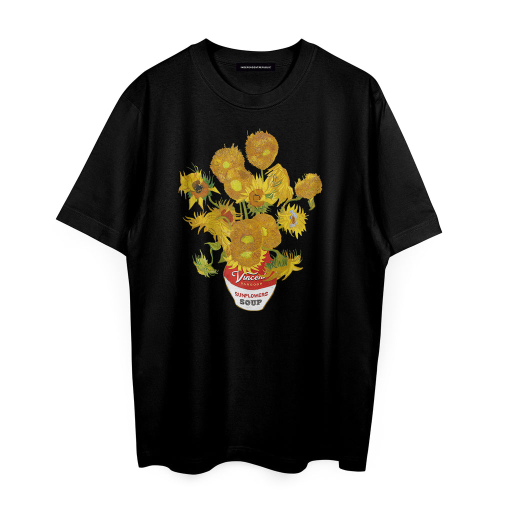 Sunflowers © black t-shirt - INDEPENDENTREPUBLIC®      