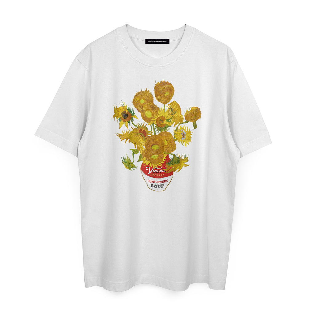 Sunflowers Soup © white t-shirt - INDEPENDENTREPUBLIC®      